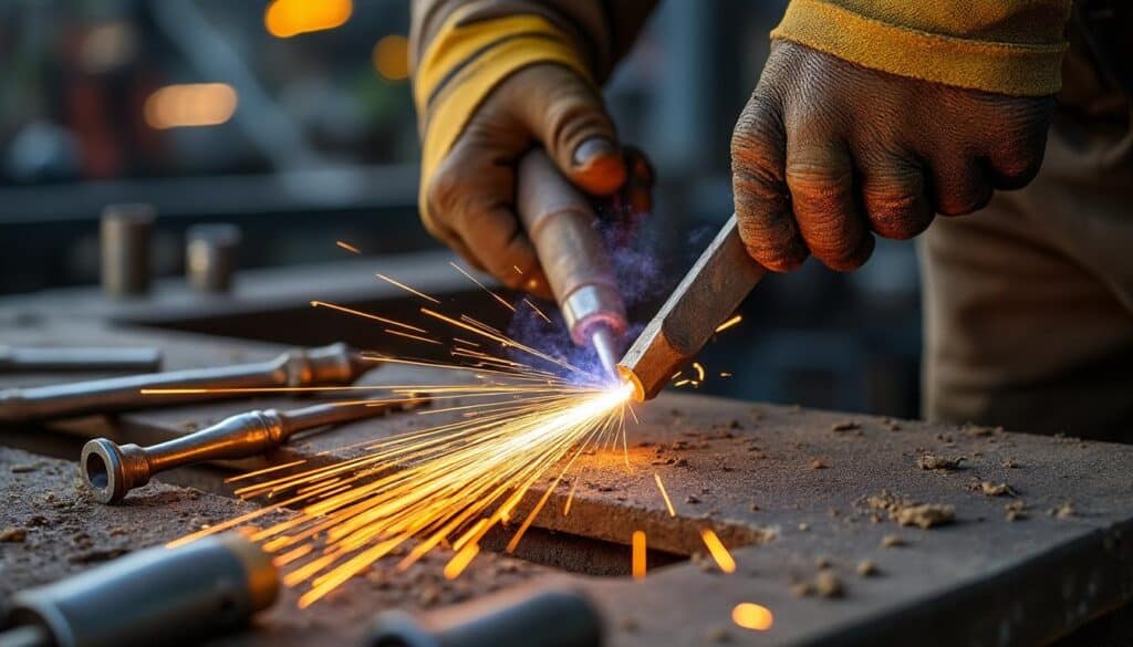 Zoom sur les techniques d'assemblage professionnelles en ferronnerie sur chantier