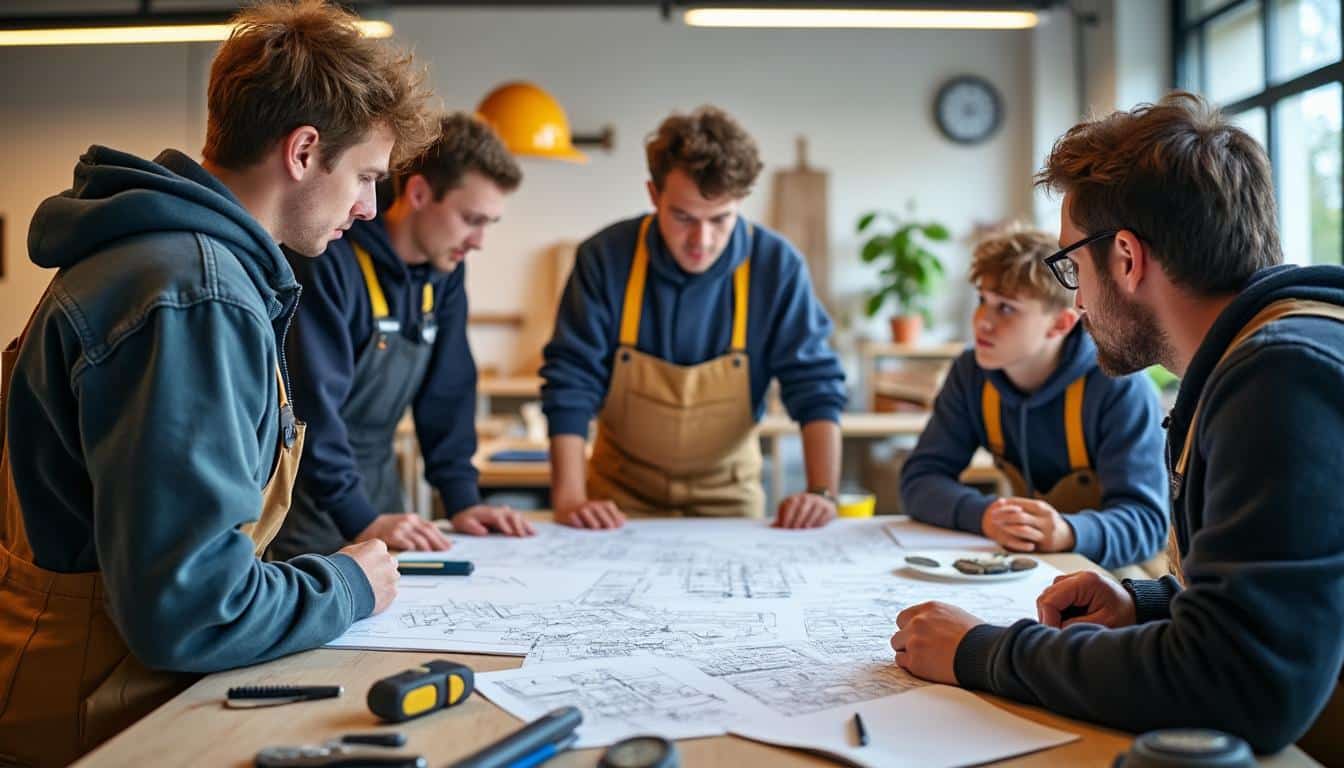 Illustration: Les formations proposées au BTP CFA de la Vienne : choix et objectifs