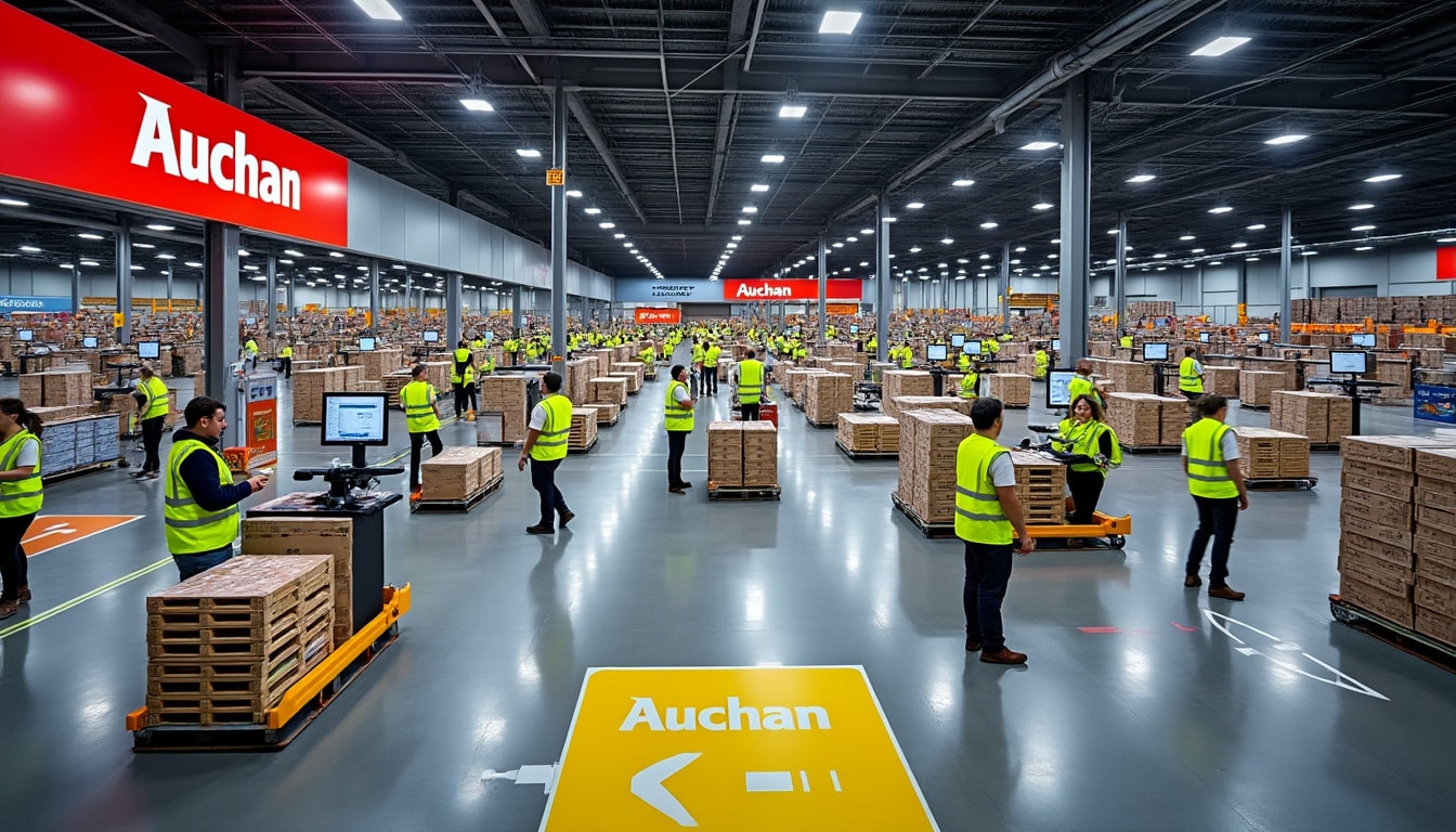 Illustration: Comment le centre logistique d’Amiens s’inscrit dans la stratégie d’Auchan