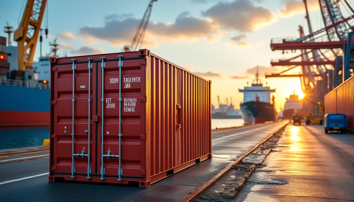 Illustration: Comprendre le format du conteneur de 10 pieds en contexte maritime