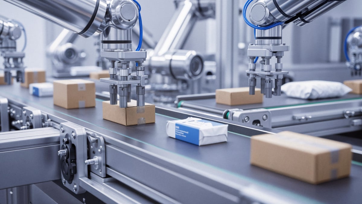 conditionnement dans une usine